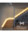 2x5m 12W Trappe LED COB stripsæt - 24V DC, IP20, Med sensor
