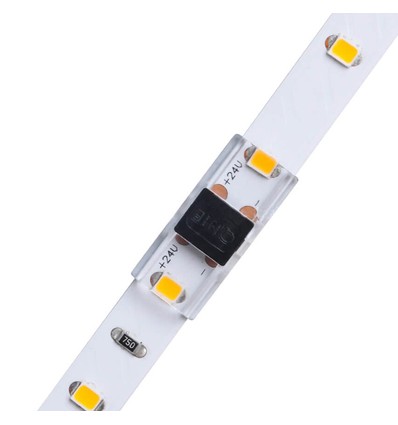 Samler til 10mm LED-strip - Tynd, IP20, til enkeltfarvede strips, til aluprofiler, strip til strip