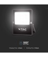 V-Tac 300W Solcelle projektør LED - Sort, inkl. solcelle, fjernbetjening, IP65