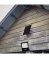 20W Solcelle projektør LED - IP65, Sort, inkl. solcelle, fjernbetjening