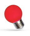 Spectrum 1W LED dekorationspære - Rød, G45, E27