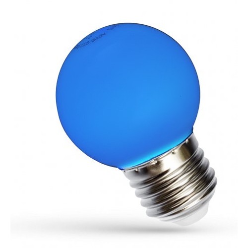 Spectrum 1W LED dekorationspære - Blå, G45, E27