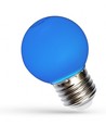 Spectrum 1W LED dekorationspære - Blå, G45, E27
