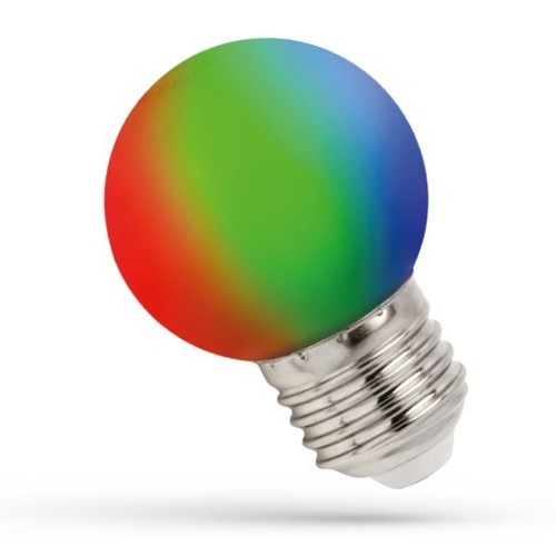 Spectrum 1W LED RGB Pære - E27