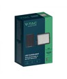 V-Tac 15W Solcelle projektør LED - Sort, inkl. solcelle, fjernbetjening, indbygget batteri, IP65