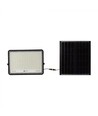 V-Tac 240W Solcelle projektør LED - Sort, inkl. solcelle, fjernbetjening, indbygget batteri, IP65