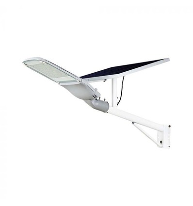 V-Tac 300W Solcelle gadelampe LED - Hvid, inkl. solcelle, fjernbetjening, IP65