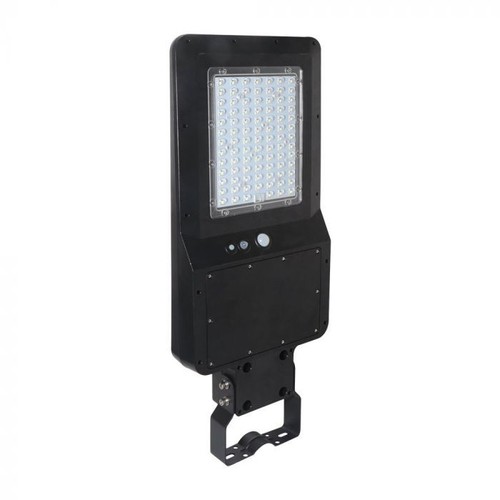V-Tac 40W Solcelle gadelampe LED - Sort, inkl. solcelle, fjernbetjening, sensor, IP65