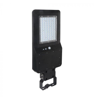 V-Tac 40W Solcelle gadelampe LED - Sort, inkl. solcelle, fjernbetjening, sensor, IP65