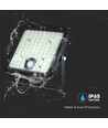 30W Solcelle projektør LED - IP65, Sort, inkl. solcelle, fjernbetjening, indbygget batteri