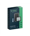 V-Tac 30W Solcelle projektør LED - Sort, inkl. solcelle, fjernbetjening, indbygget batteri, IP65