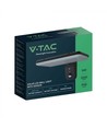 V-Tac 15W Solcelle væglampe LED - Sort, sensor, IP65