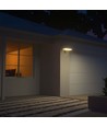 15W Solcelle væglampe LED - IP65, sort, sensor