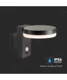 5.5W Solcelle væglampe LED - IP54, sensor