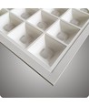 60x60 LED panel Gitter, 36W - 110lm/w, UGR16, RA90, Philips driver, flicker free, hvid kant