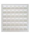 60x60 LED panel Gitter, 36W - 110lm/w, UGR16, RA90, Philips driver, flicker free, hvid kant