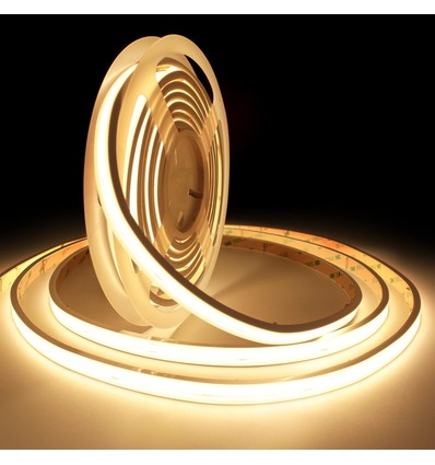 5m 10W/m COB-LED strip RA93 - 24V DC, IP65, 280 LED pr. meter, COB LED