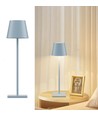 Opladelig LED bordlampe Inde/ude - Lyseblå, touch dæmpbar, CCT, IP54 udendørs