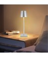 Opladelig LED bordlampe Inde/ude - Grå, touch dæmpbar, CCT, IP54 udendørs
