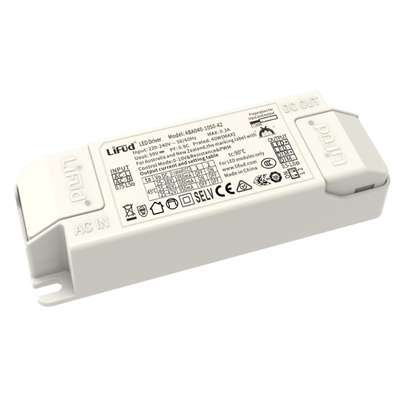 12: Lifud 40W 1-10V dæmpbar LED driver - 0/1-10V signal interface, flicker free, bl.a. til store LED paneler