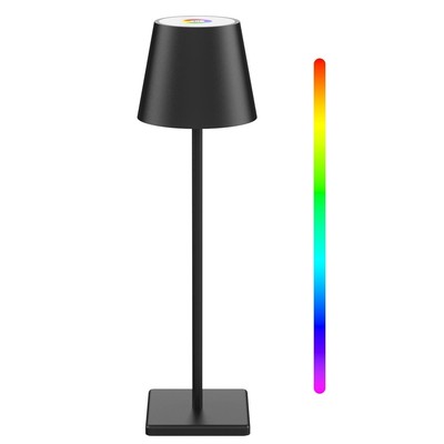 Billede af Opladelig LED bordlampe Inde/ude - RGB+CCT, touch dæmpbar, IP54 udendørs - Dæmpbar : Dæmpbar, Kulør : RGB