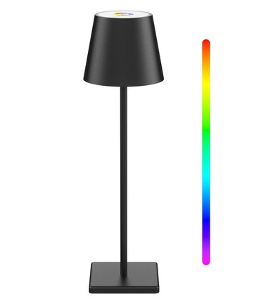 Opladelig LED bordlampe Inde/ude - RGB+CCT, touch dæmpbar, IP54 udendørs
