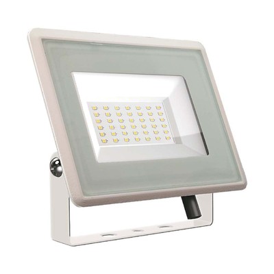 Billede af V-Tac 30W LED projektør - Arbejdslampe, udendørs - Dæmpbar : Ikke dæmpbar, Farve på hus : Hvid, Kulør : Kold hos LEDProff DK