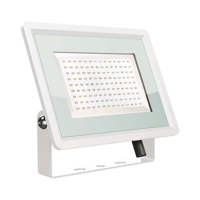 Billede af V-Tac 100W LED projektør - Arbejdslampe, udendørs - Dæmpbar : Ikke dæmpbar, Farve på hus : Hvid, Kulør : Neutral hos LEDProff DK