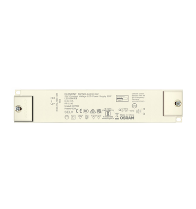 OSRAM 60W / 12V DC strømforsyning - 5A, IP20 indendørs