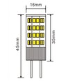 LEDlife 3W LED pære - Dæmpbar, 12V AC/DC, GY6.35