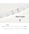 LEDlife 22W/m LED strip - 5m, Wall washer IP68, 24V, 48 LED pr. meter