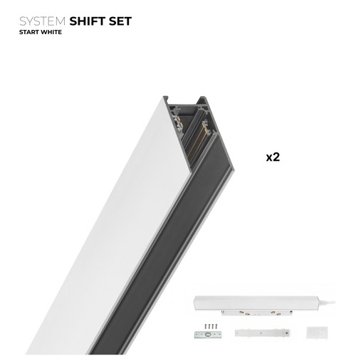 Outlet: Spectrum SHIFT Start sæt - 2 meter komplet, Hvid
