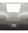 60x60 bagbelyst LED panel, 36W - Hvid kant