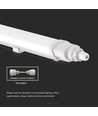 V-Tac vandtæt 36W komplet LED armatur - 120 cm, IP65, 230V