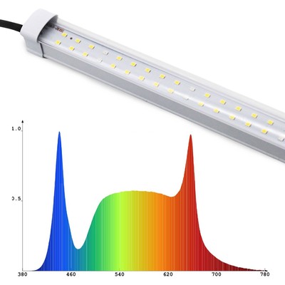 Se LEDlife Max-Grow 30W vækstarmatur - 120 cm, 30W LED, fuldt spektrum, IP65 hos LEDProff DK