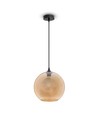 V-Tac glas pendellampe - Ravfarvet, Ø30 cm, E27