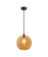 V-Tac glas pendellampe - Ravfarvet, Ø30 cm, E27