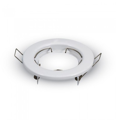MR16 eller GU10 Downlight kit - Uden lyskilde, blank hvid, Hul: Ø6,5 cm, Mål: Ø8 cm