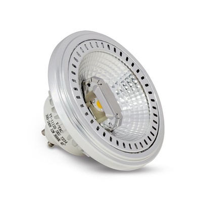 Billede af V-Tac 12W LED spot - GU10 AR111 - Dæmpbar : Ikke dæmpbar, Kulør : Varm
