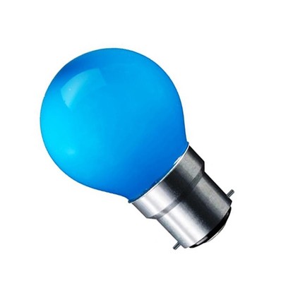 CARNI1.8 LED pære - 1,8W, blå, 230V, B22