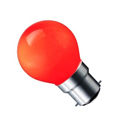 B22 1,8W CARNI LED pære - Rød