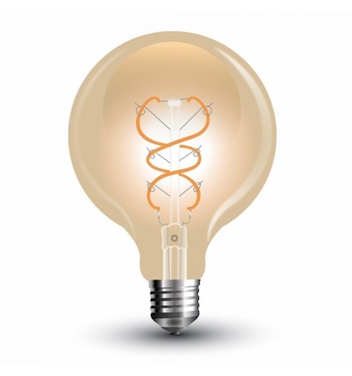 E27 5W LED globepære - Ø12,5cm, Kultråd, ekstra varm hvid