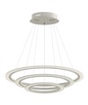 V-Tac 70W LED lysekrone med 3 ringe - Dæmpbar, blødt lys, Ø60 cm