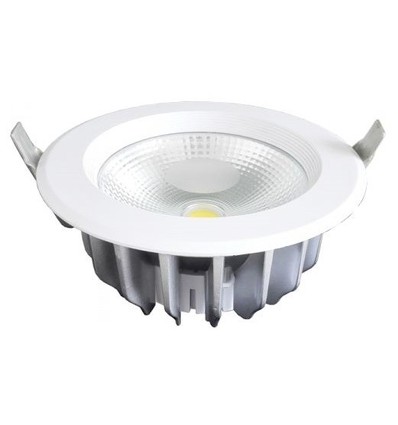 V-Tac 20W LED indbygningsspot - Hul: Ø16,7 cm, Mål: Ø18 cm, 230V