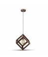 V-Tac geometrisk pendellampe - Guld farve, kvadrat, E27