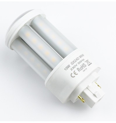 Restsalg: LEDlife GX24D LED pære - 10W, 360°, mat glas
