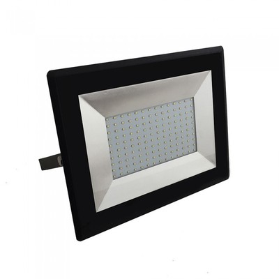 V-Tac 100W LED projektør - Arbejdslampe, udendørs - Dæmpbar : Ikke dæmpbar, Farve på hus : Sort, Kulør : Kold