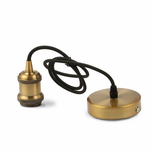 V-Tac designer lampefatning - Brun Bronze, E27