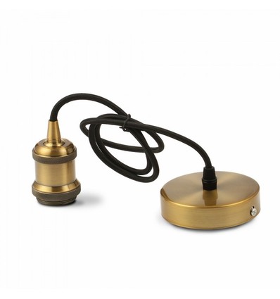 V-Tac designer lampefatning - Brun Bronze, E27