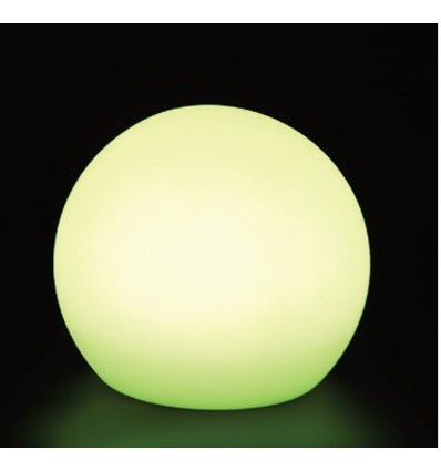V-Tac RGB LED kugle - Genopladelig, med fjernbetjening, Ø30 cm